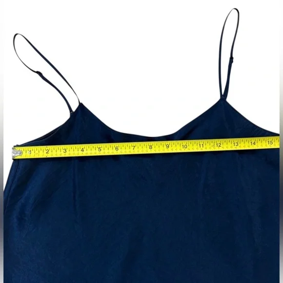 Vince Satin Cami – Coastal Midnight Blue – Size M – NWOT Minimalist Luxe Top - Picture 7 of 10